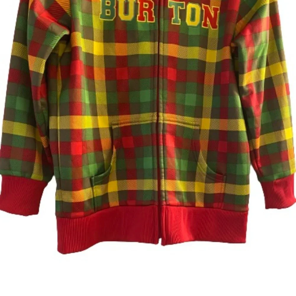 BURTON DRYRIDE BOYS BONDED FLEECE HOODED MULTICOLOR LONG SLEEVEJACKETSz L(14/16)